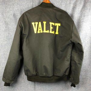 Vintage RED KAP Bomber Jacket Valet Dover Downes L Reg